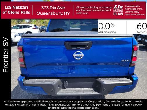 Bluestone Pearl 2026 Nissan Frontier SV