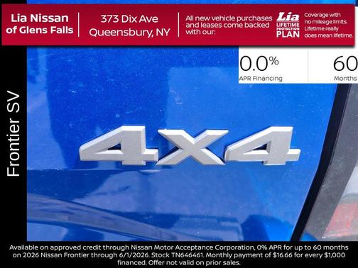 Bluestone Pearl 2026 Nissan Frontier SV