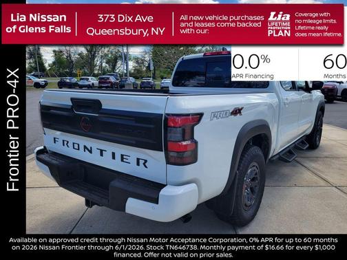 Glacier White 2026 Nissan Frontier PRO-4X