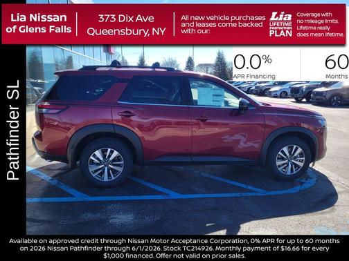 Scarlet Ember 2026 Nissan Pathfinder SL
