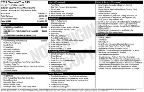 2024 Chevrolet Trax 2RS