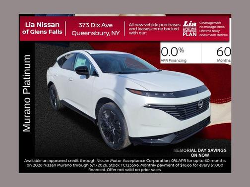 Everest White P 2026 Nissan Murano Platinum