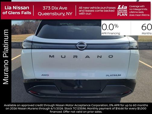 Everest White P 2026 Nissan Murano Platinum