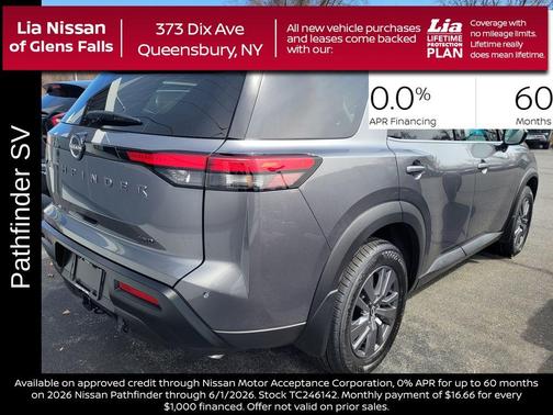 Gun Metallic 2026 Nissan Pathfinder SV