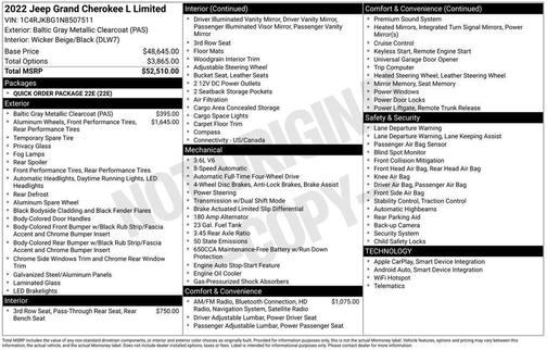 2022 Jeep Grand Cherokee L Limited