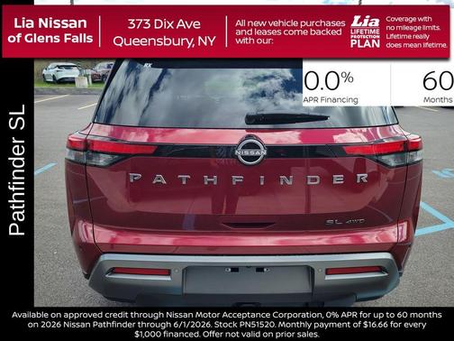 Scarlet Ember Tintcoat 2026 Nissan Pathfinder SL