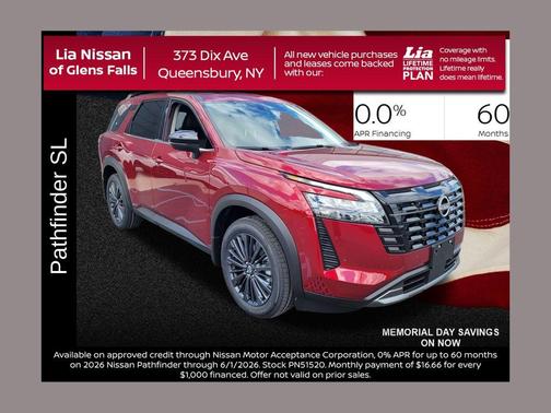 Scarlet Ember Tintcoat 2026 Nissan Pathfinder SL
