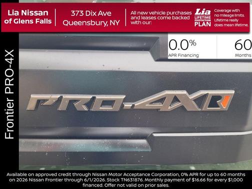 Green 2026 Nissan Frontier PRO-4X