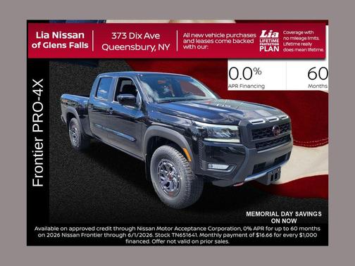 Black 2026 Nissan Frontier PRO-4X