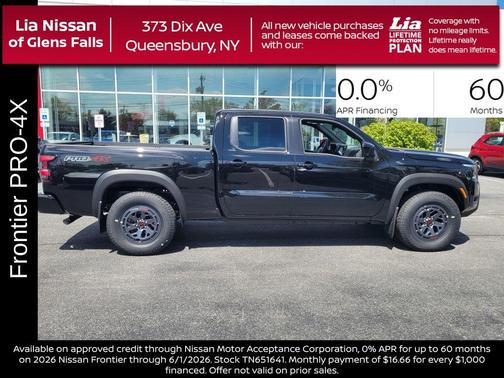 Black 2026 Nissan Frontier PRO-4X