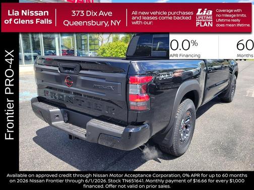 Black 2026 Nissan Frontier PRO-4X
