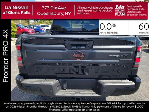 Black 2026 Nissan Frontier PRO-4X