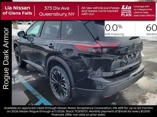 Black 2026 Nissan Rogue Dark Armor