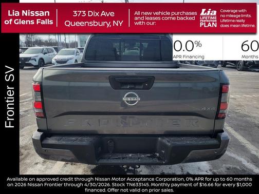 Gun Metallic 2026 Nissan Frontier SV