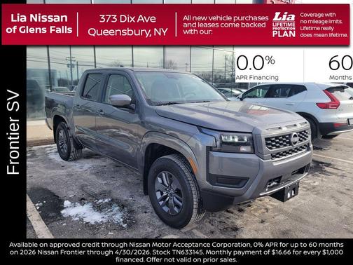 Gun Metallic 2026 Nissan Frontier SV