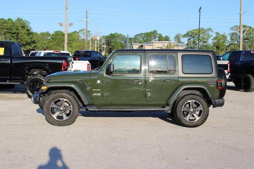 Sarge Green Clearcoat 2023 Jeep Wrangler 4-Door Sahara 4x4