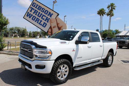 Bright White Clearcoat 2023 RAM 2500 Laramie Crew Cab 4x4 6'4' Box