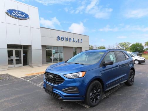 Atlas Blue 2024 Ford Edge SE SUV