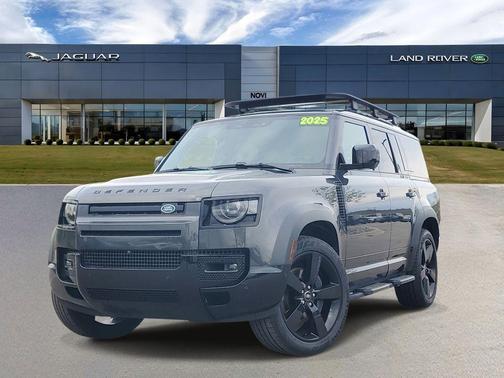 Carpathian Grey Premium Metallic 2025 Land Rover Defender 130 P400 X-Dynamic SE