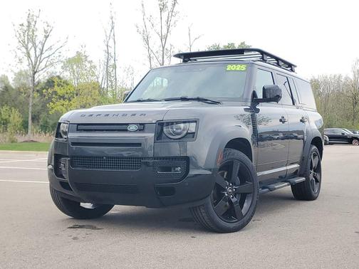 Carpathian Grey Premium Metallic 2025 Land Rover Defender 130 P400 X-Dynamic SE