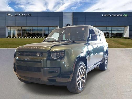 Woolstone Green Metallic 2026 Land Rover Defender P400 X-Dynamic SE