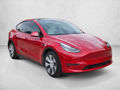 Red Multi-Coat 2023 Tesla Model Y Long Range Dual Motor All-Wheel Drive