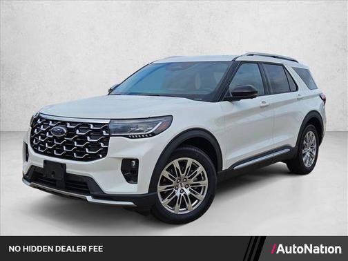 Star White Metallic Tri-Coat 2026 Ford Explorer Platinum