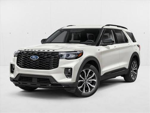Star White Metallic Tri-Coat 2026 Ford Explorer ST-Line