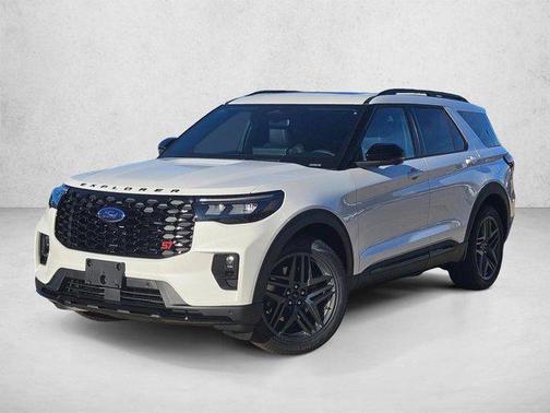 Star White Metallic Tri-Coat 2026 Ford Explorer ST