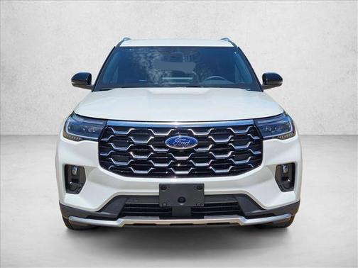 Star White Metallic Tri-Coat 2026 Ford Explorer Platinum