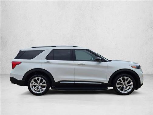 Star White Metallic Tri-Coat 2023 Ford Explorer Platinum