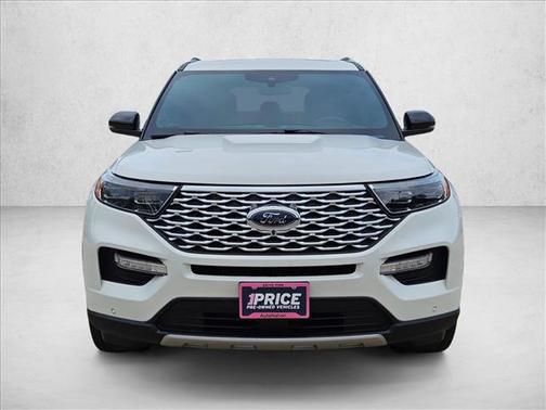 Star White Metallic Tri-Coat 2023 Ford Explorer Platinum