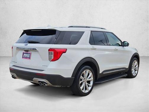 Star White Metallic Tri-Coat 2023 Ford Explorer Platinum