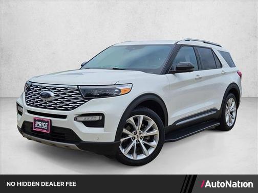 Star White Metallic Tri-Coat 2023 Ford Explorer Platinum