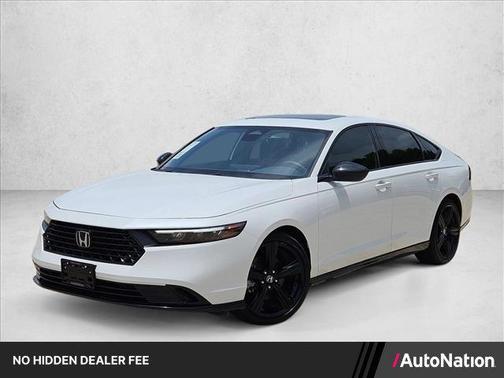 Platinum White Pearl 2024 Honda Accord Hybrid Sport-L