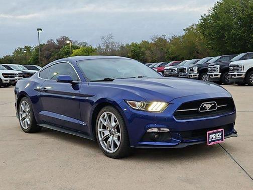 Deep Impact Blue Metallic 2015 Ford Mustang EcoBoost Premium