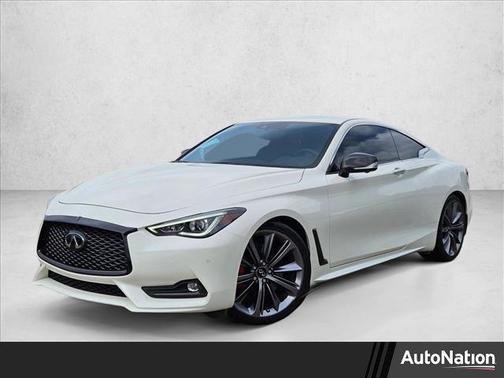 Majestic White 2022 INFINITI Q60 3.0t Red Sport 400