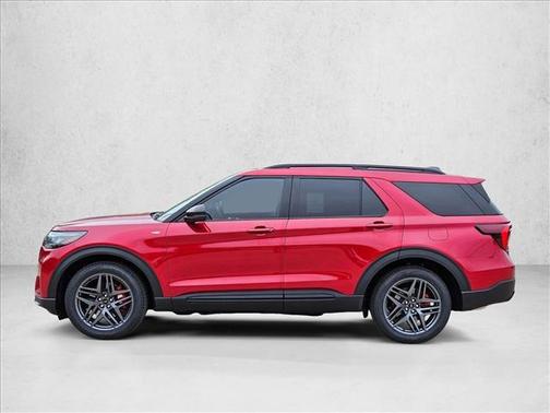 Rapid Red Metallic Tinted Clearcoat 2026 Ford Explorer ST-Line