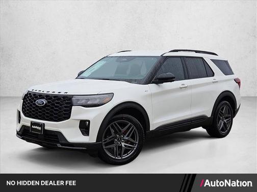 Star White Metallic Tri-Coat 2026 Ford Explorer ST-Line