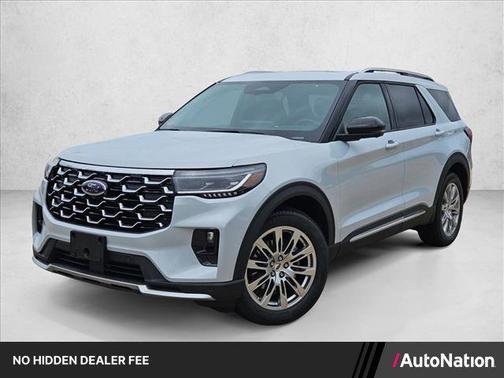 Space White Metallic 2026 Ford Explorer Platinum