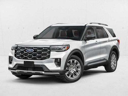Space White Metallic 2026 Ford Explorer Platinum