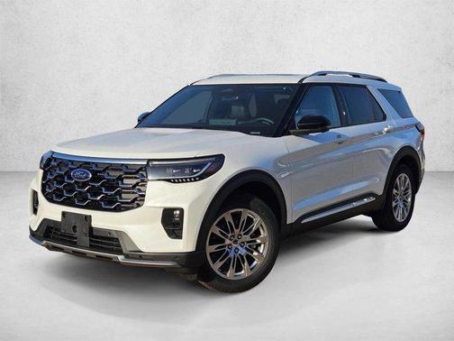 Star White Metallic Tri-Coat 2026 Ford Explorer Platinum
