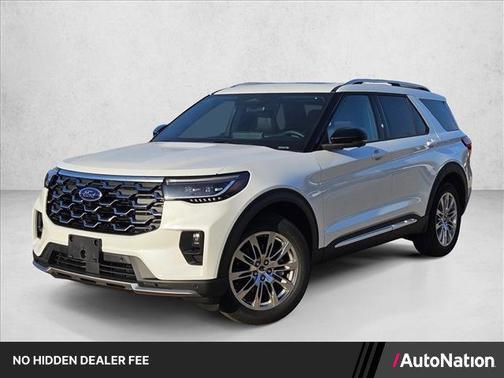 Star White Metallic Tri-Coat 2026 Ford Explorer Platinum
