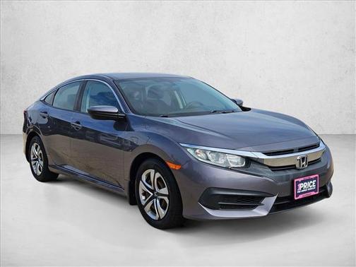 Modern Steel Metallic 2017 Honda Civic LX