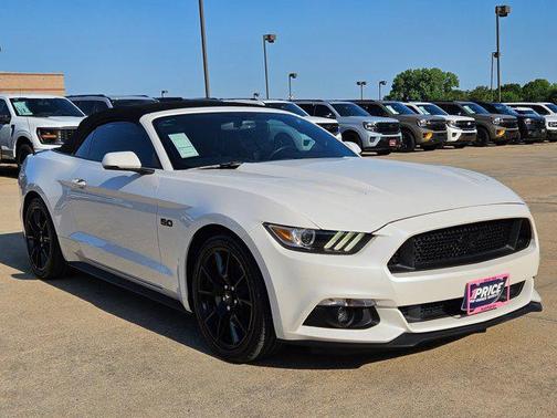 White Platinum Metallic Tri-Coat 2017 Ford Mustang GT Premium