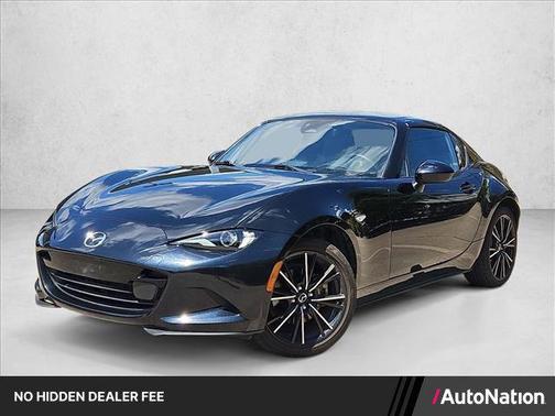 Jet Black Mica 2025 Mazda MX-5 Miata RF Grand Touring