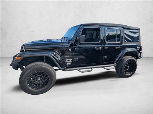 Black Clearcoat 2018 Jeep Wrangler Unlimited Sahara