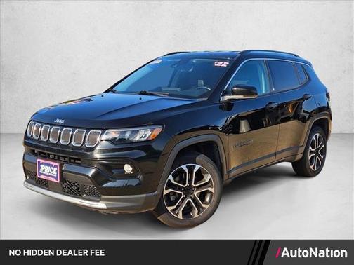 Diamond Black Crystal Pearlcoat 2022 Jeep Compass Limited