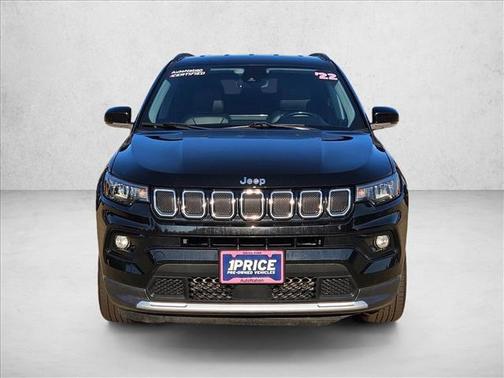 Diamond Black Crystal Pearlcoat 2022 Jeep Compass Limited