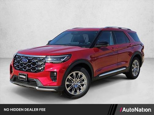 Rapid Red Metallic Tinted Clearcoat 2026 Ford Explorer Platinum